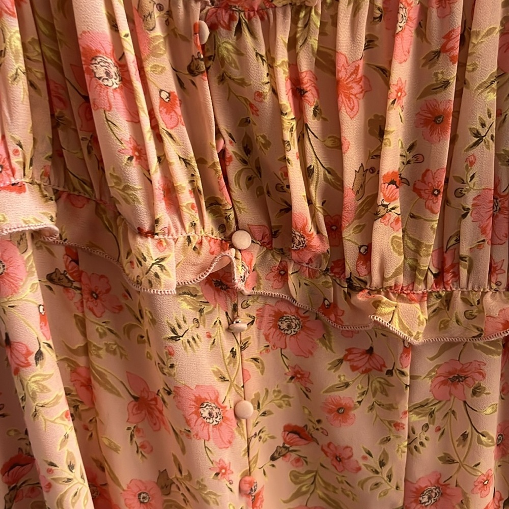 Astr Pink Floral Maxi Dress - Picture 2 of 6
